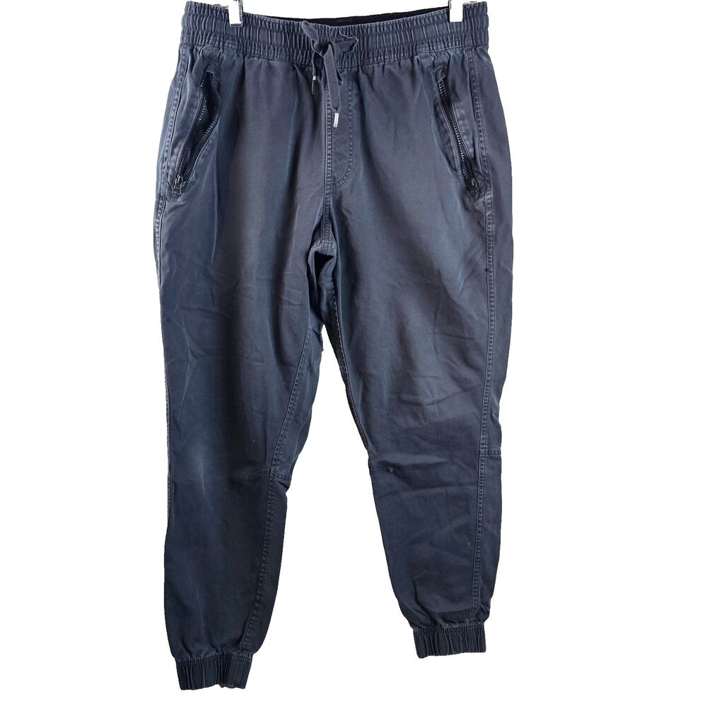 Under Armour Pants Men Large Gray Sportstyle Chino Jogger Zip Pockets Athletic